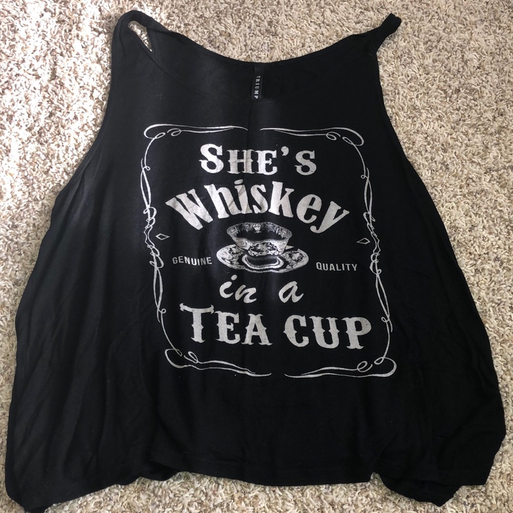 Whiskey in a tea cup tank